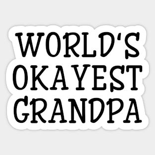 World's Okayest Grandpa - Family Sticker